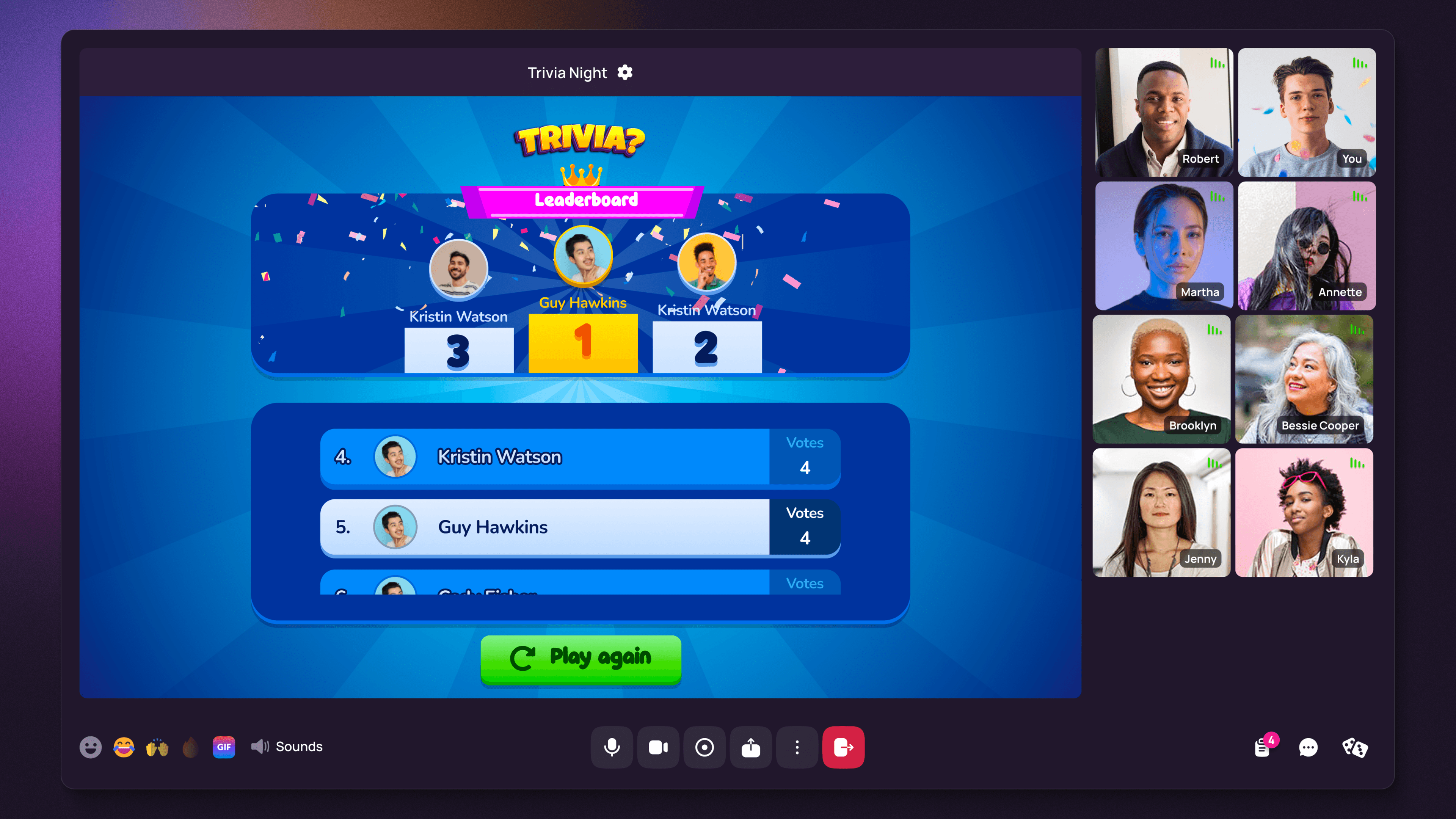 Dive Platform's Trivia Game